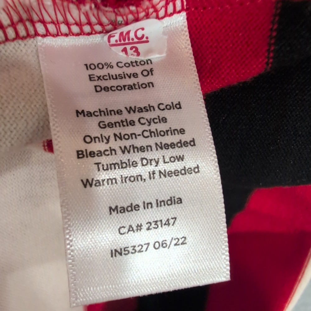 Talbots Petite Red White Gray Black Striped Long Sleeve Boat Neck Top XLp - Picture 4 of 5